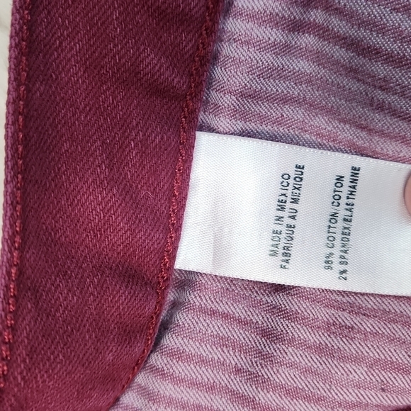 Lucky Brand Maroon Riley Cut Off Shirts - Picture 5 of 5